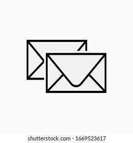Email Icon. Message Sign. Envelope Symbol.