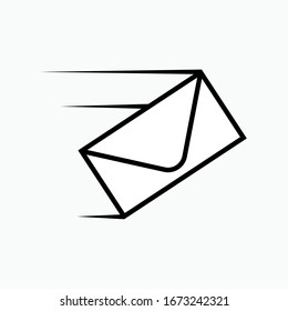 Icono de correo electrónico. Signo de mensaje. Símbolo de sobre.