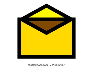 E-Mail-Symbol. Nachrichtensymbol. Vektor-Illustration isoliert auf weißem Hintergrund.