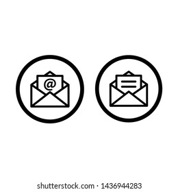 Email icon. Message for your website design