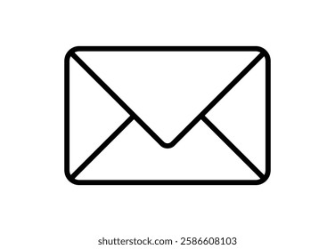 Email Icon with Notification Badge for Digital Communication , email icon . Mail icon . email icon vector. E-mail Envelope illustration