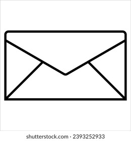 Email icon, Office and coworking line icon