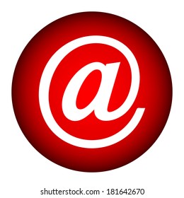Email icon on white background
