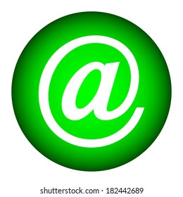 Email icon on white background