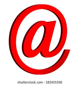 Email icon on white background