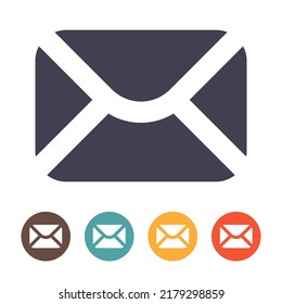 Email icon on white background