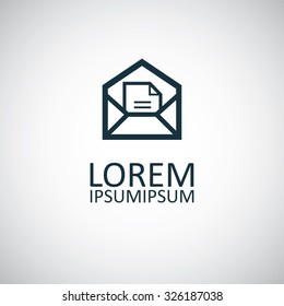 e-mail icon, on white background
