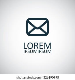 e-mail icon, on white background