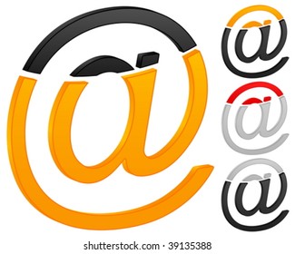 E-mail icon on a white background. Vector illustration.