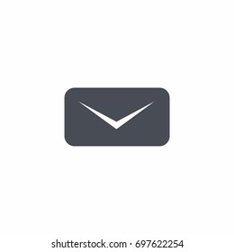 Email icon on white background vector illustration