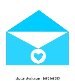 Email icon. Open envelope pictogram. Mail symbol, email and messaging, email marketing campaign for website design, mobile application, ui. Sending or receiving email concept working process.