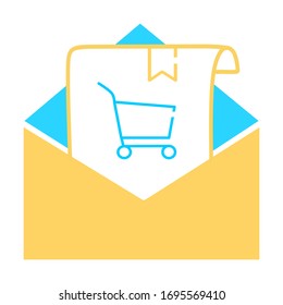 Email icon. Open envelope pictogram. Mail symbol, email and messaging, email marketing campaign for website design, mobile application, ui. Sending or receiving email concept working process.