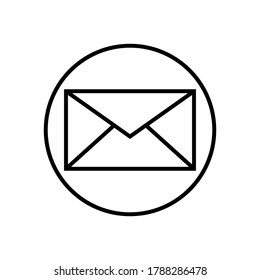e-mail icon outline style for your design
