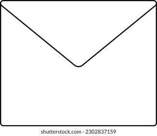 email icon outline. suitable for design interface or etc