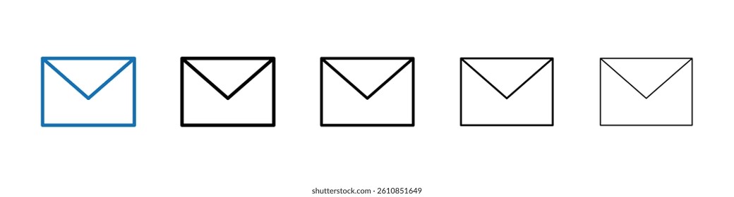 Email icon Outline vector logo for web ui