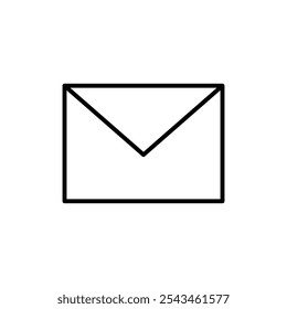 Ícone de e-mail Vetor de estrutura de tópicos para interface do usuário da Web