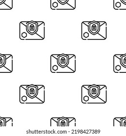email icon pattern. Seamless email pattern on white background.