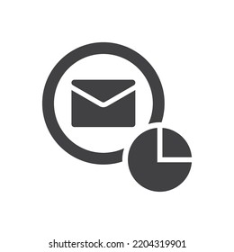 Email Icon Pie Chart Sign Symbol Stock Vector (Royalty Free) 2204319901 ...