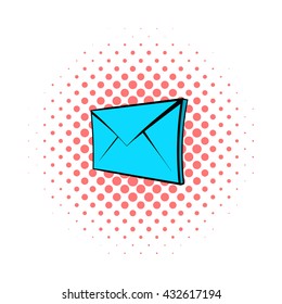 E-mail icon, pop-art style