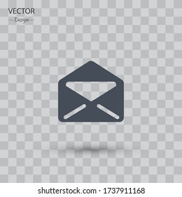 Icono de correo electrónico. Signo de sobre postal. Ilustración del vector EPS 10.