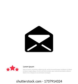 Email icon. Postal envelope sign. Vector illustration EPS 10.