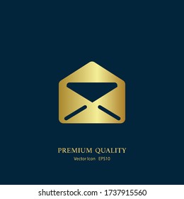 Email icon. Postal envelope sign. Vector illustration EPS 10.