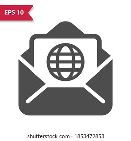 Email Icon. Professional, pixel perfect icon, EPS 10 format.