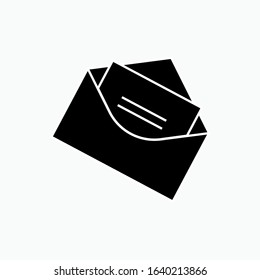 Email Icon. Read News. Envelope Illustration. Applied as Trendy Symbol for Design Elements, Websites, Presentation and Application - Vector.
