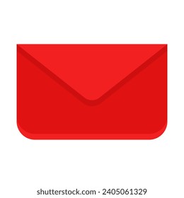 Icono De Correo Electrónico En Forma De Rectángulo Rojo Para El Anuncio De Información Marketing Comercial Medios Sociales
