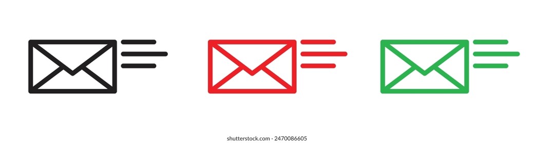 Icono de correo electrónico que representa la comunicación y la mensajería digital, adecuado para el marketing por correo electrónico, las redes sociales y la correspondencia comercial