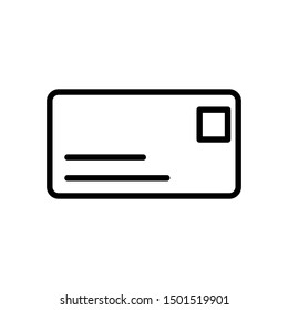 E-mail icon. Send envelope sign