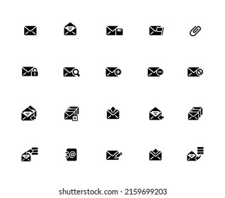 E-mail Icon Set - 32px Solid