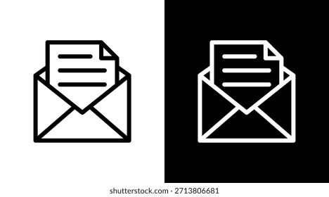 Correo electrónico con diseño de conjunto de iconos