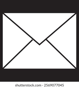 email icon set. Envelope mail icon vector illustration.Black white yellow colors.