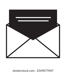 email icon set. Envelope mail icon vector illustration.Black white yellow colors.