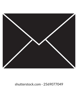 email icon set. Envelope mail icon vector illustration.Black white yellow colors.