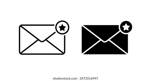 E-Mail-Symbolsatz. für mobiles Konzept und Webdesign. Vektorillustration