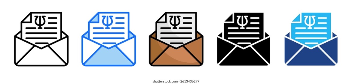 Email Icon Set Multiple Style Collection
