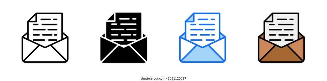 Ícone de Email - Definir Coleção de Vários Estilos