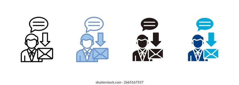 Email Icon Set Multiple Style Collection
