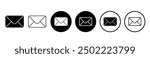 Email icon set. Post mail vector symbol. Envelope icon. E-mail icon. Mail icon vector for web