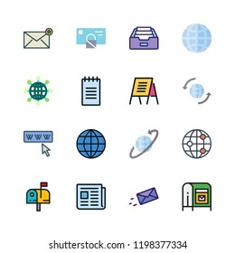 email icon set. vector set about message, mail, envelope and mailing icons set.