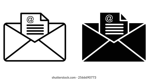 Email icon set. email icon vector illustration eps 10.