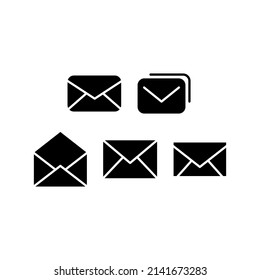 Email Icon Set Vector Symbol Design Illustration