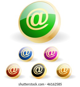 E-mail icon set for web.