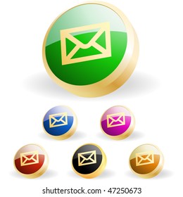 E-mail icon set for web.
