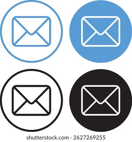 conjunto de ícones de email	vetor da web