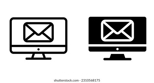 Icono de correo electrónico. inicio de sesión para concepto móvil y diseño web. ilustración vectorial