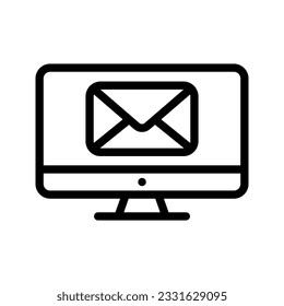 Icono de correo electrónico. inicio de sesión para concepto móvil y diseño web. ilustración vectorial