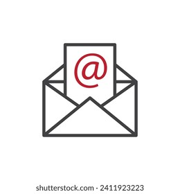 email icon. sign for mobile concept and web design. outline vector icon. symbol, logo illustration. vector graphics.